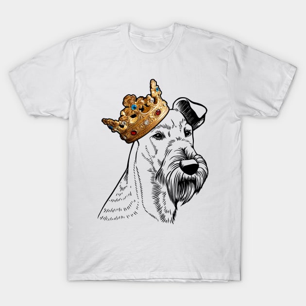 Irish Terrier Dog King Queen Wearing Crown T-Shirt by millersye